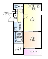 フジパレス吉田WESTの物件間取画像